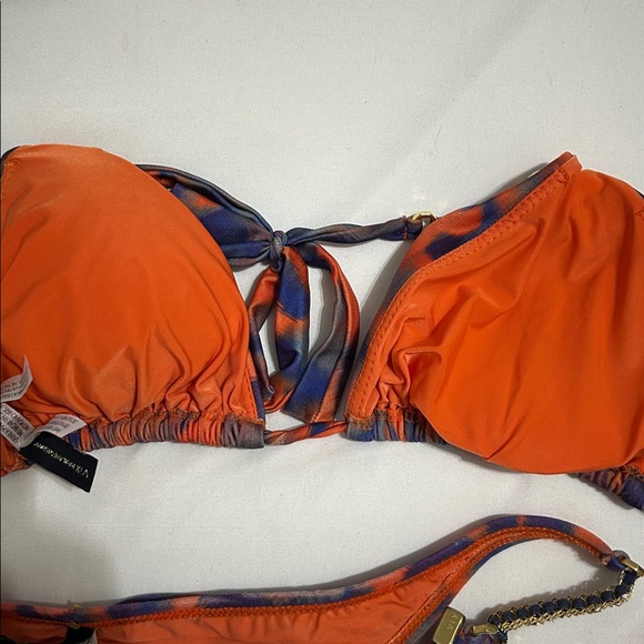 Vibrant Orange and Blue Bikini Set - Picture 5 of 6